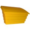 Plastovenadoby.sk - nádoba na posypový materiál hranatá 150l - Žltá