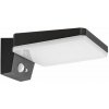 RABALUX 77078 Lasset solárne nástenné svietidlo so senzorom LED 4,4W/200lm 4000K IP54 čierna, biela