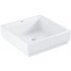 Umývadlo na dosku GROHE Cube Ceramic 40x40 cm alpská biela bez otvoru pre batériu 3948200H