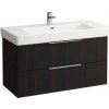 Kúpeľňová skrinka pod umývadlo Laufen Base 101x53x44 cm tmavý brest H4024521102631