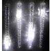 Svetelné LED cencúle vonkajšie, padajúci sneh - 28 cm/8 ks V28 multicolor