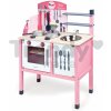 Janod 06533 Kuchynka drevená ružová MADEMOISELLE MAXI COOKER 78 cm s 8 doplnkami