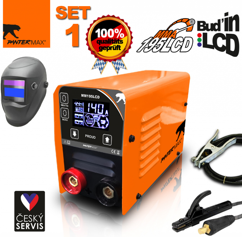 Pantermax MMA195LCD MMA/TIG Set