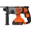 Black&Decker BCD900E2K 18V 1,2J AKU Kombinované kladivo SDS-plus, 2x2,5Ah, nabíječka, kufr
