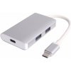 PremiumCord USB-C hub 2xUSB 3.0+PD charge (ku31hub05)