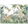 FOTOTAPETA PRE DETI LES ZVIERATÁ DŽUNGĽA SAFARI DETSKÁ TAPETA 300x210