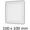 Plastové revízne dvierka 100 x 100 mm s montážnym golierom MIKAWI 59-1316