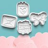 Valentín - Sada 4ks vykrajovačiek s pečiatkou