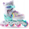 Detské nastaviteľné kolieskové korčule SUOTU 32-36 so svietiacimi LED diódami
