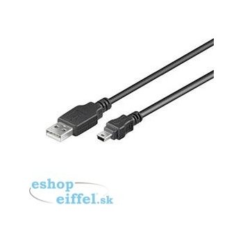 PremiumCord ku2m3a USB 2.0, A-B mini, 5pinů, 3m