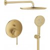 Súprava horná sprcha so sprchovacím ramenom Grohe Rainshower 26066GN0, vaňová/sprchová batéria Grohe Essence 24058GN1, 26574GN0, 26658GN0, 28362GL1