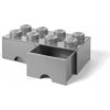 LEGO® úložný box 8 s šuplíkem 25 x 50 x 18 cm sivá