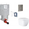 Grohe Uniset - Set predstenovej inštalácie, klozetu, dosky SoftClose, tlačidla Skate Cosmopolitan a súpravy na vhadzovanie tabliet Triple Vortex, kefovaný Hard Graphite SANI15BB5116