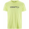 Pánske Tričko s krátkym rukávom CRAFT CORE ESSENCE LOGO TEE M 1911786-507000 – Zelená