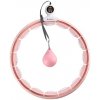 Masážní hula hoop HMS HHM15 se závažím, magnety a počítadlem růžová