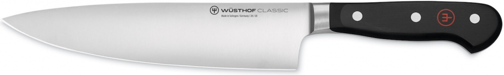 WÜSTHOF Classic čierny kuchársky nôž polovičný bolster 60-1040130120 20 cm