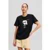 TRIČKO KARL LAGERFELD IKON AQUARELLE K T-SHIRT BLACK