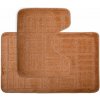 Kúpeľňové predložky set 2 kusov Bary hnedé EMI