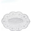 Wimex Dekoračná krajka oválna biela 18 x 13 cm, 500 ks