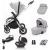 ZOPA SET kočík Move+ korba+adaptéry+autosedačka+báza, Silver Grey/Silver