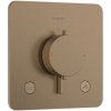 Hansgrohe Ecostat Comfort Q - Termostatická batéria pod omietku, na 2 spotrebiče, kefovaný bronz - 33717140