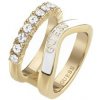 Guess pozlátený prsteň Perfect Liaison JUBR03072JWYGWH