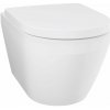 Grohe Euro Ceramic wc misa s pomaly sa sklápajúcim sedadlom závesné bez oplachovacieho kruhu s vírivým splachovaním biela lesklá 102510SH00