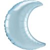 Fóliový balónik Mesiac Satin pastelový modrý - 89 cm