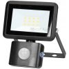 Reflektor LED so senzorom BULLED S 10W, 4000K, 800lm, IP65, čierny (ORNO)
