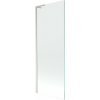 Mexen Next L, 1-krídlová vaňová zástena 70 x 150 cm, transparent, 6mm číre sklo, profil brúsená oceľ, 895-070-000-03-00-97