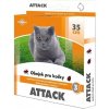 Attack obojek antiparazitární 35cm kočka