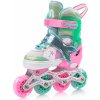 meteor inline korčule 4v1 detské inline kolieskové korčule kolieskové čepele quad korčule detské inline korčule mermaid Ružová S 30-33