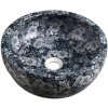 Sapho Priori umývadlo 41x41 cm okrúhly pultové umývadlo dvojfarebná-modrá PI038