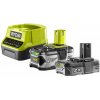 RYOBI Sada 18 V lítium iónová batéria 2 Ah + 4 Ah s nabíjačkou RC18120 ONE + 5133003365