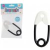Teddies Hrkálka špendlík plast 12cm bielo-čierny 12x19cm