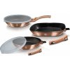 Sada panvíc s odnímateľnou rukoväťou 5 dielna Berlingerhaus Metallic Line Rose Gold BH-7038