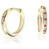 Cutie Jewellery Detské zlaté náušnice C3343Z-Tcf Red