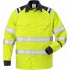 Fristads Flamestat výstražná košeľa 7050 ATS XS, Fluorescenčná žltá-Námornícka modrá