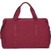 Childhome Prebaľovacia taška Mommy Bag Signature Urban Burgundy 55x30x40 červená