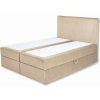 Wilsondo Čalúnená boxspring posteľ Kayla - béžová Rozmer: 180x200