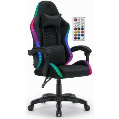 Hell's Chair HC-1000 Black Fabric LED RGB