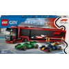 LEGO 60445 City F1 Transporter se závodními auty RB20 a AMR24 F1, Stavebnice