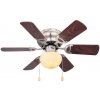 ZEVENTI ZEVENTI - Stropný ventilátor GALDANA 1xE27/60W/230V hnedá/béžová ZV0002 + záruka 3 roky zadarmo