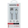 Swissten 71521303 USB - USB-C, 2m, stříbrný