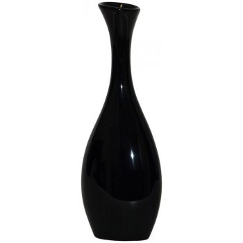 Autronic Keramická váza čierna, 26 cm