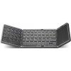 AppleMix Klávesnica Bluetooth + touchpad pre Apple iPhone / iPad - skladacia - plastová - sivá