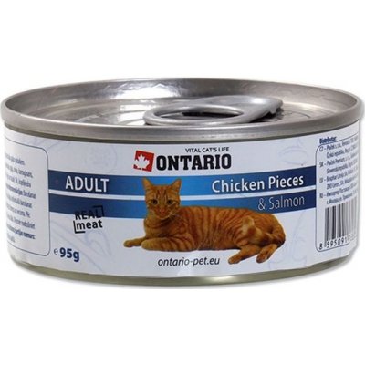 ONTARIO Cat Chicken Pieces + Salmon 95 g