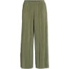 Vila Nohavice Noos Plisa Trousers - Oil Green Zelená