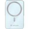 Verbatim, power banka s bezdrôtovým nabíjaním, 5V, nabíjanie telefónu, 32266, 10 000mAh, magnetické pripevnenie, Modrá