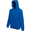 Fruit of the Loom Mikina Classic Hooded Sweat s kapucí COT-16220845003 L Královská modrá